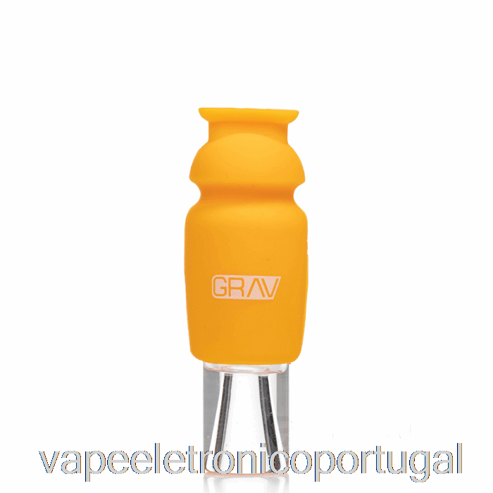 Vape Eletronico Grav Muleta De Vidro Com Tampa De Silicone Amarelo Mostarda